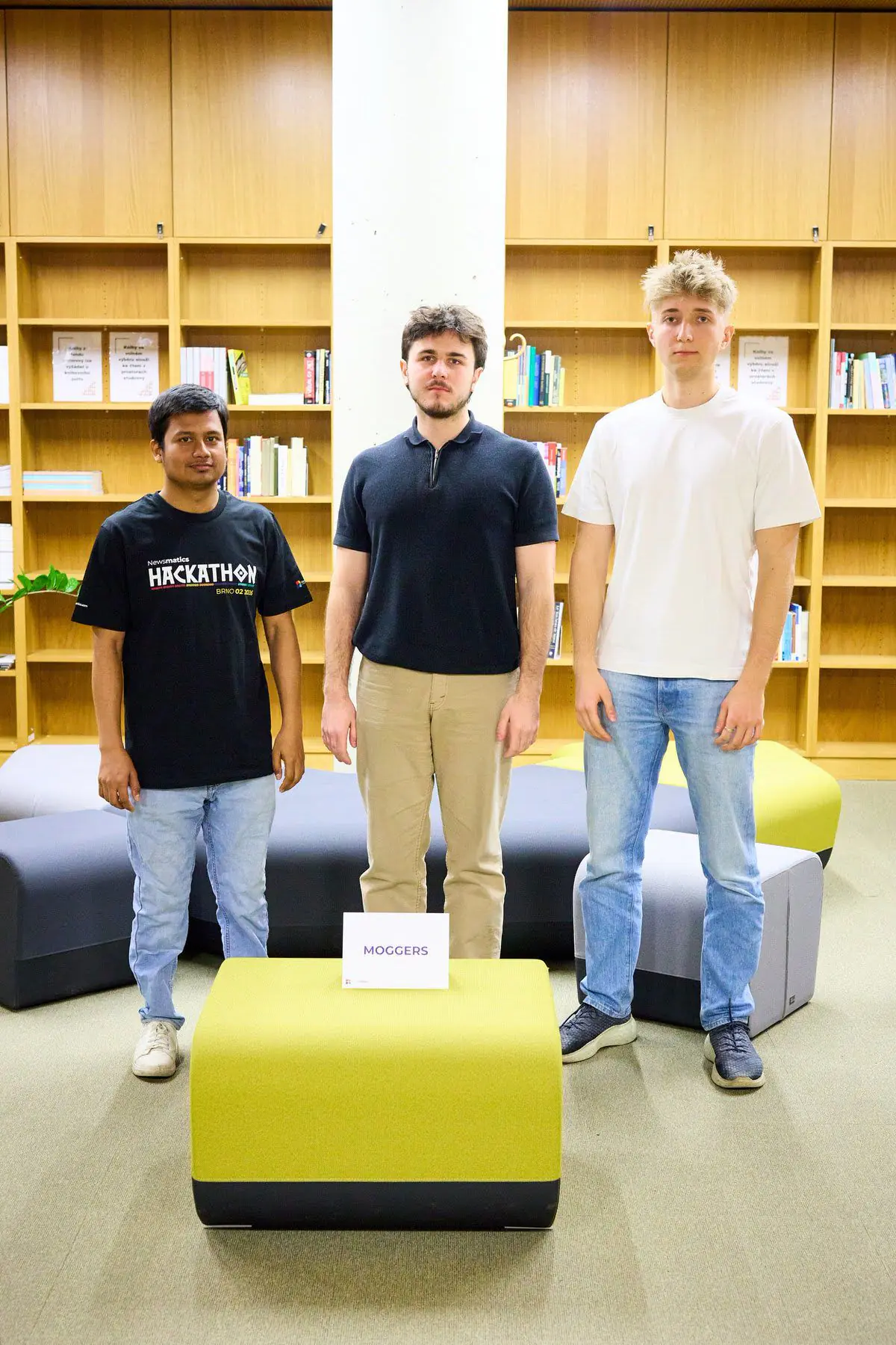 Portrét týmu MOGGERS na Newsmatics Hackathonu